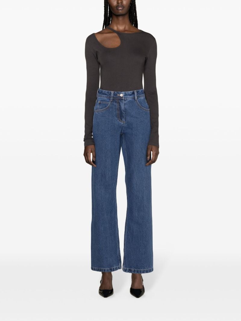 Blue Straight-leg Jeans