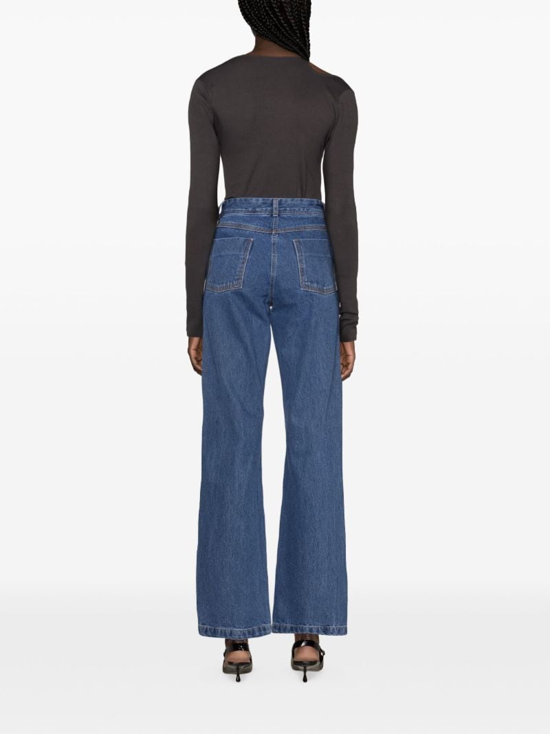 Blue Straight-leg Jeans