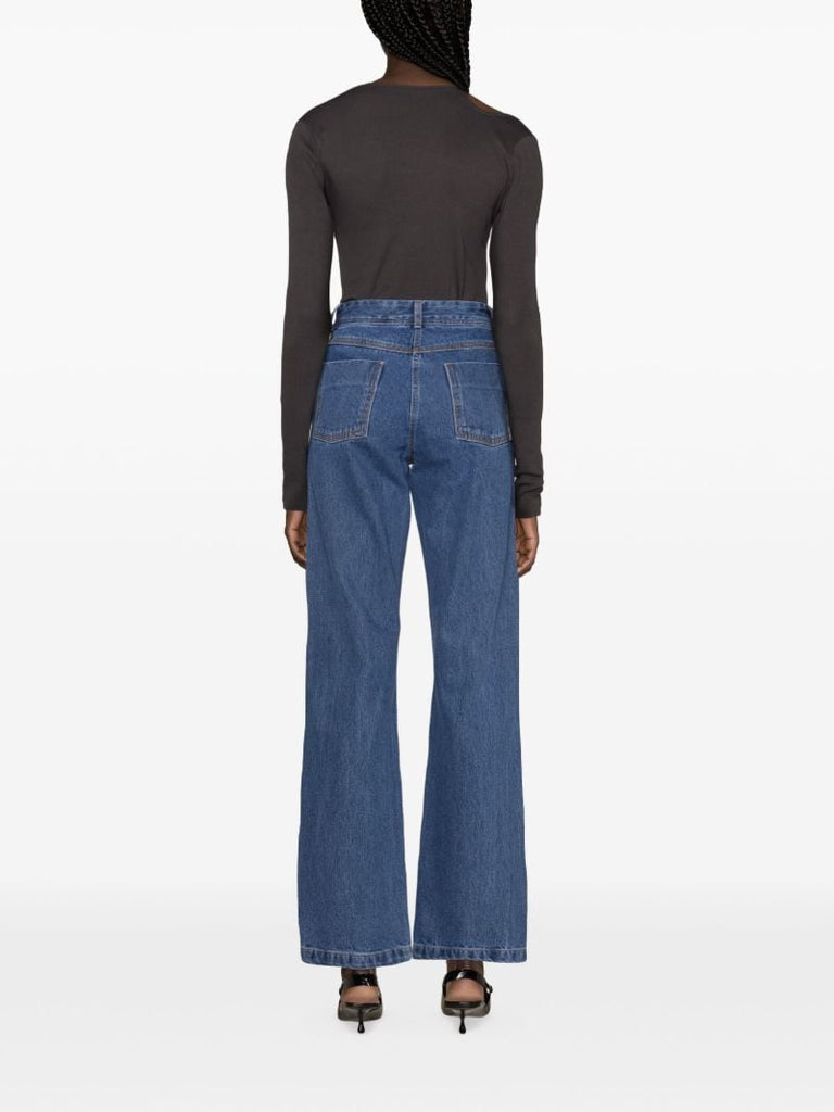 Blue Straight-leg Jeans