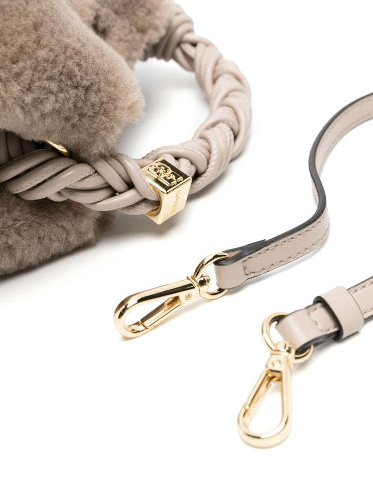 Grey Bou Small Faux-fur Tote Bag