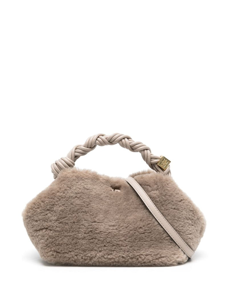 Grey Bou Small Faux-fur Tote Bag