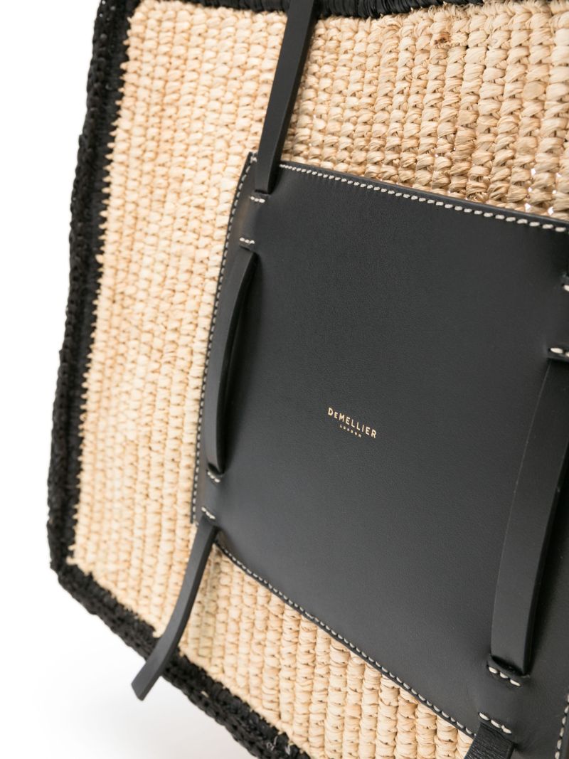 Neutral Capri Raffia Tote Bag