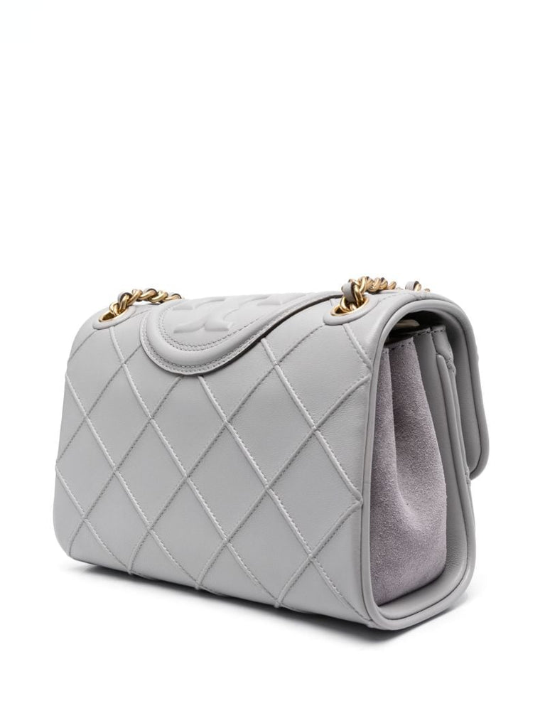 Grey Small Fleming Shoulder Bag