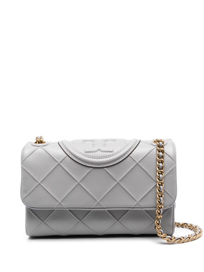 Grey Small Fleming Shoulder Bag