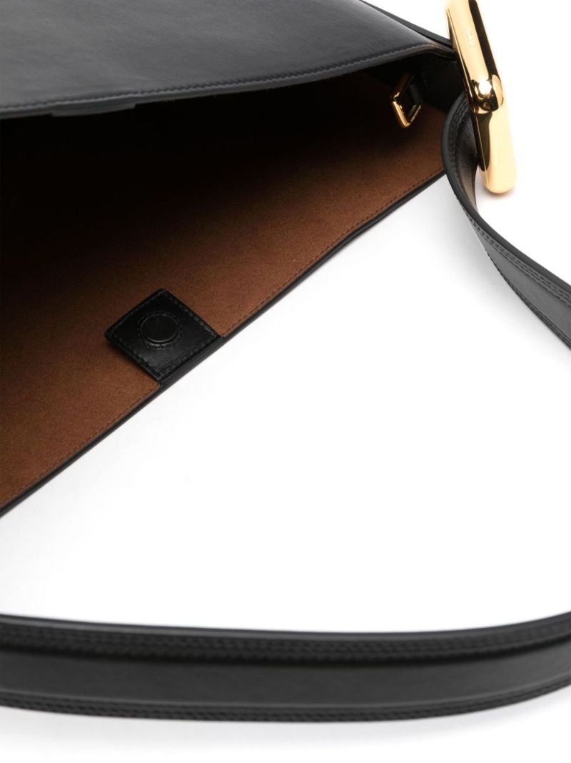 Black Le Regalo Leather Tote Bag
