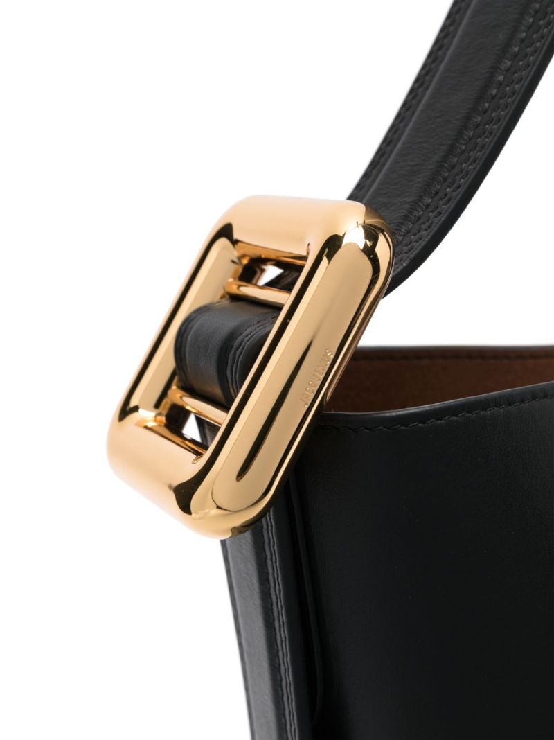 Black Le Regalo Leather Tote Bag