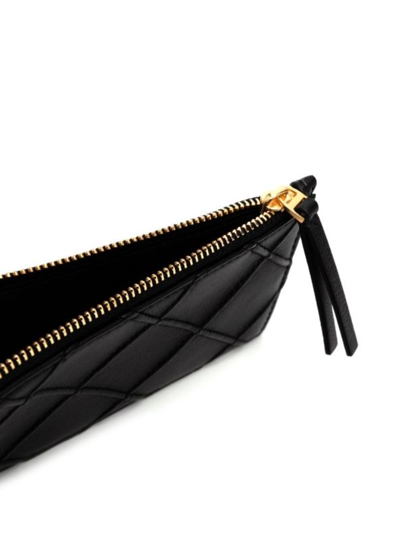 Black Fleming Quilted Leather Wallet
