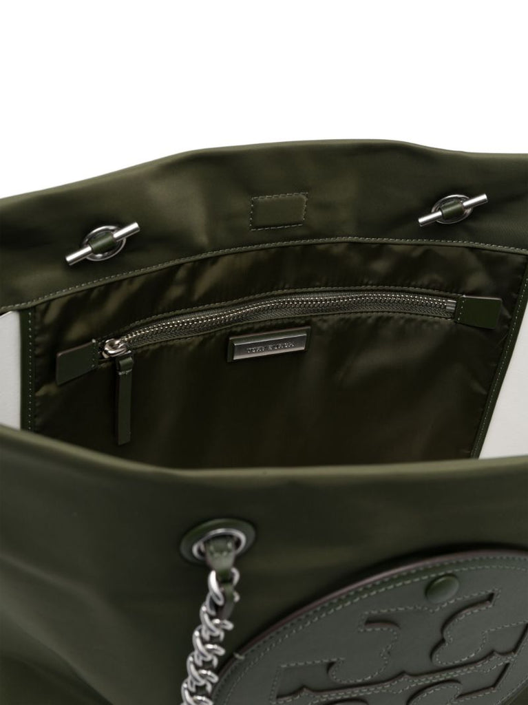 Green Ella Logo-patch Tote Bag