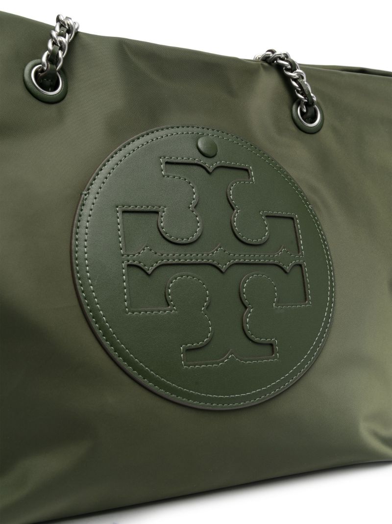 Green Ella Logo-patch Tote Bag