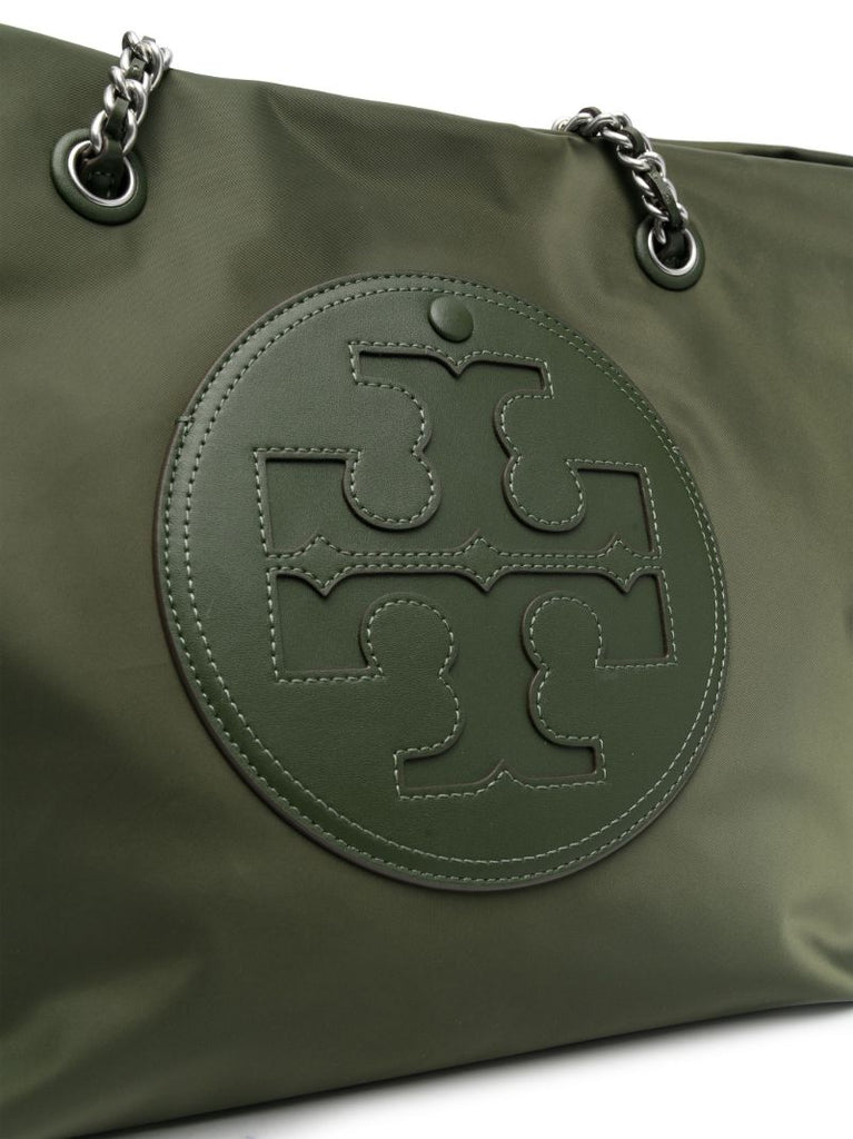 Green Ella Logo-patch Tote Bag