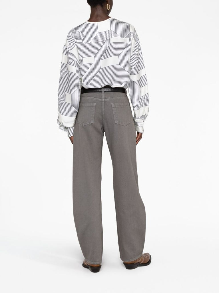 Grey Tapered Leg Jeans