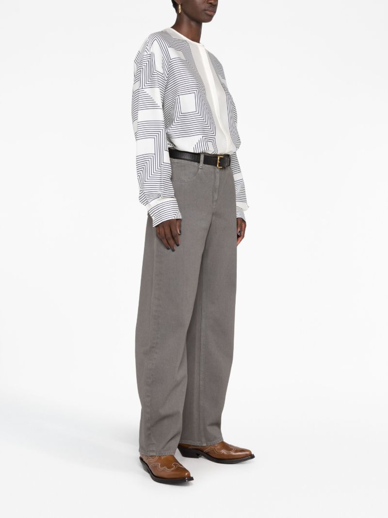 Grey Tapered Leg Jeans