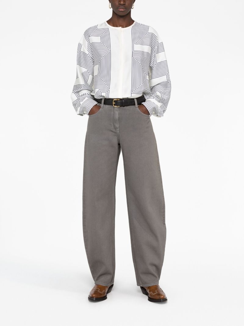 Grey Tapered Leg Jeans