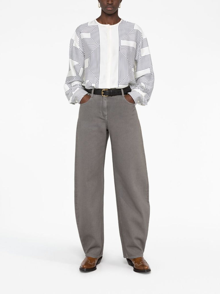 Grey Tapered Leg Jeans
