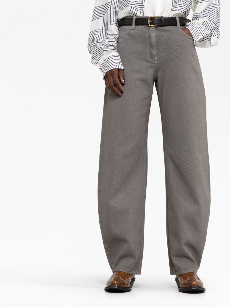 Grey Tapered Leg Jeans