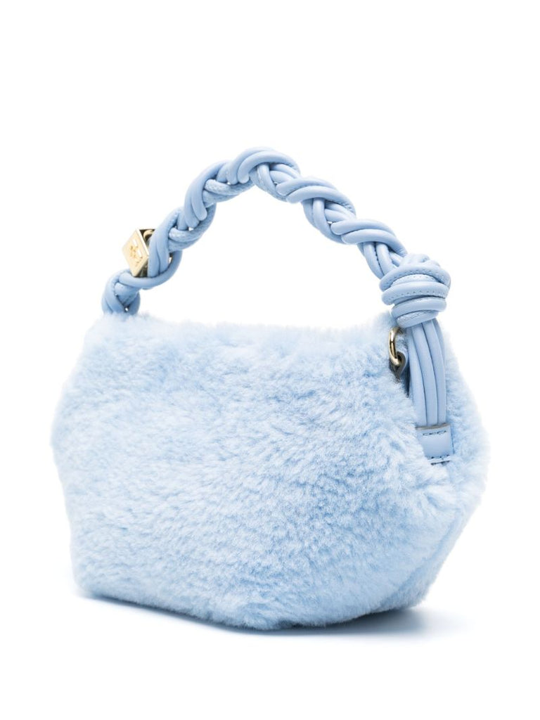 Blue Bou Mini Faux-fur Tote Bag