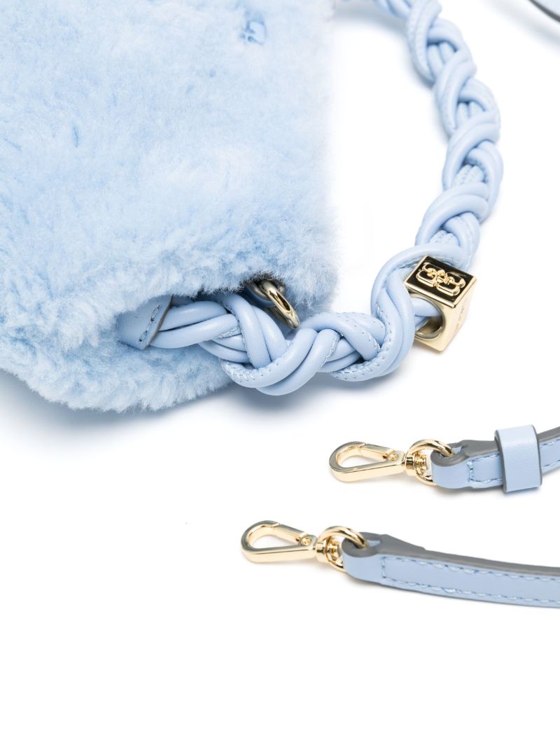 Blue Bou Mini Faux-fur Tote Bag