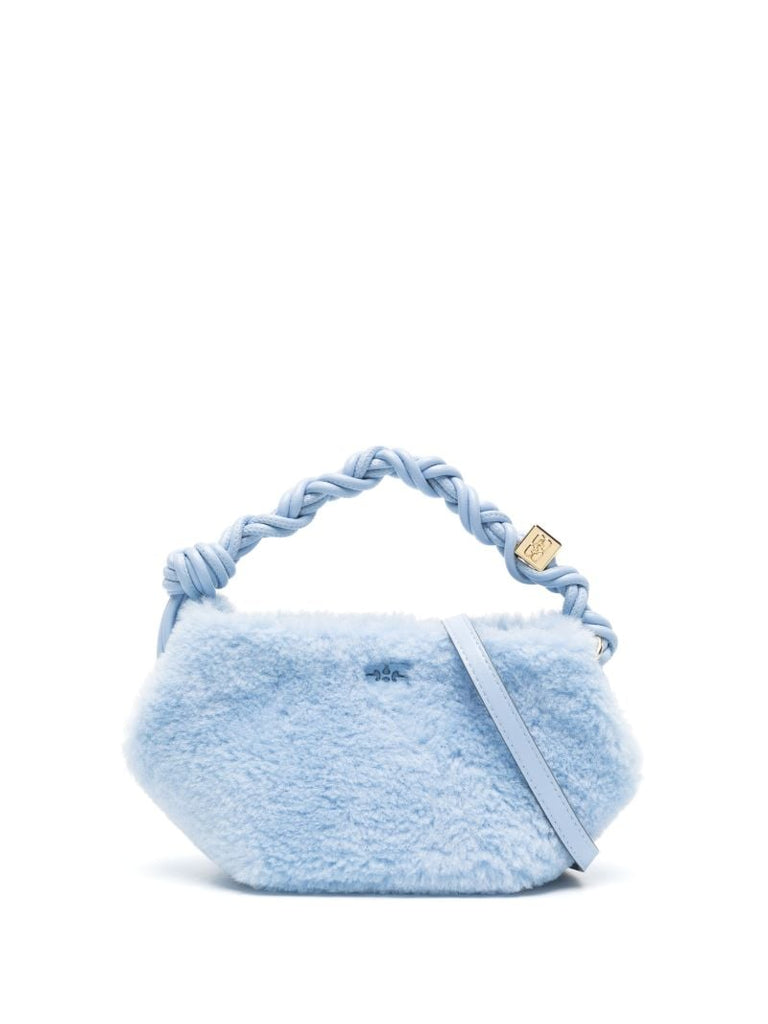 Blue Bou Mini Faux-fur Tote Bag