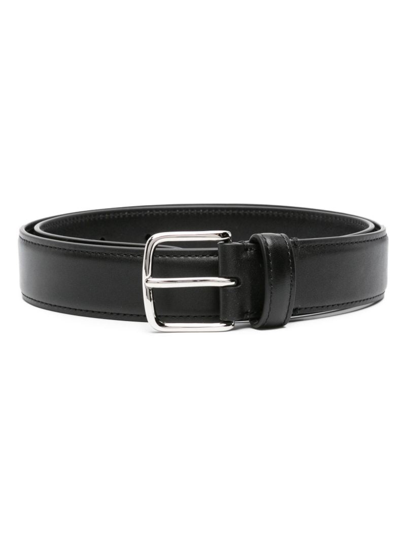 Black Classic Leather Belt