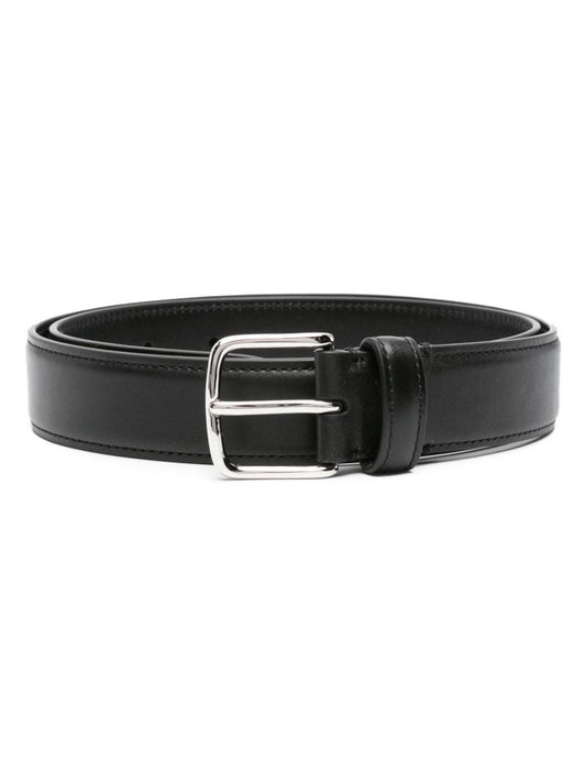 Black Classic Leather Belt