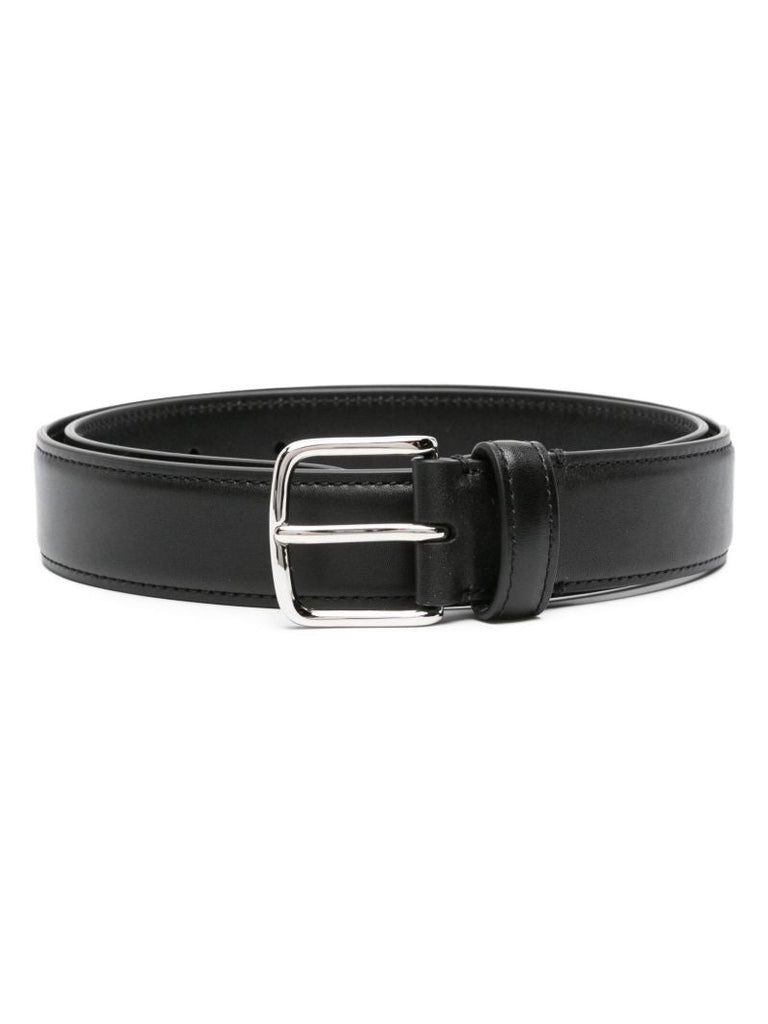 Black Classic Leather Belt