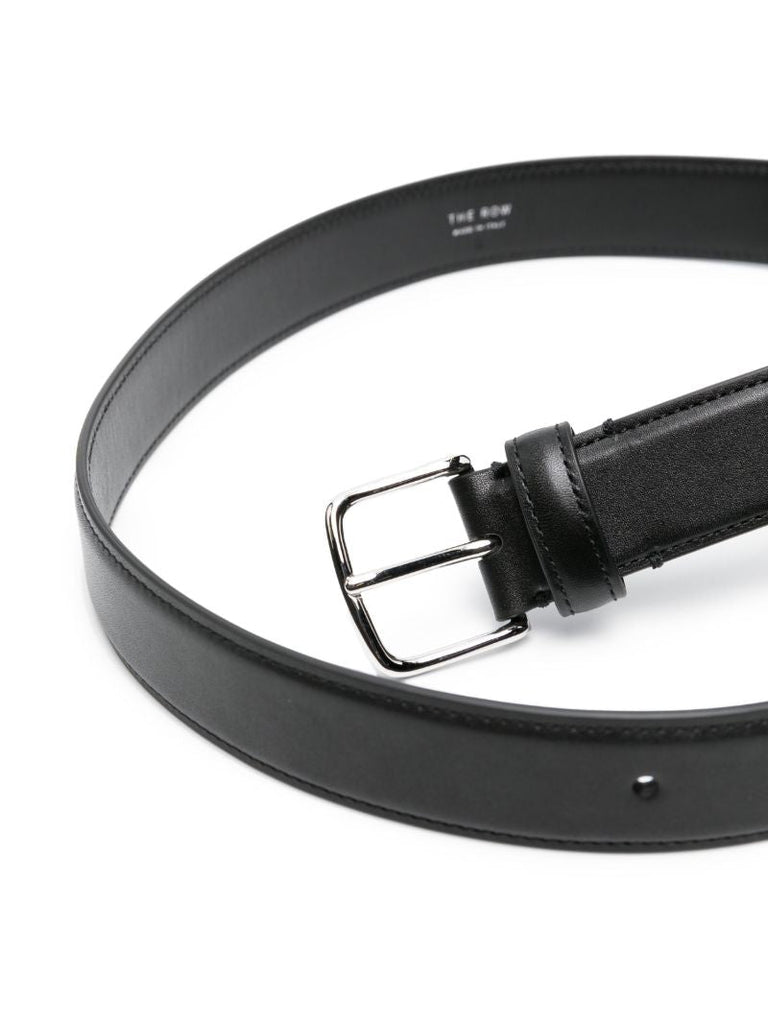 Black Classic Leather Belt