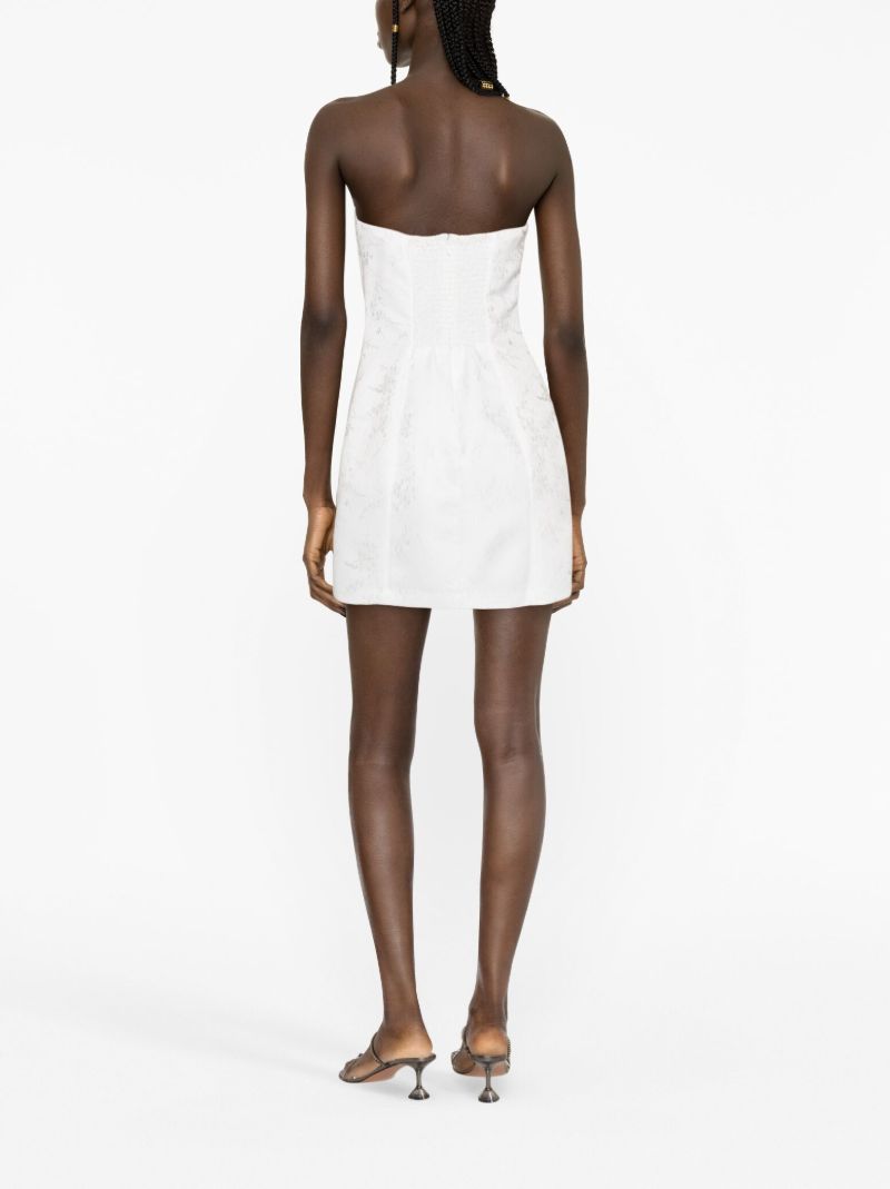 White Gabby Strapless Mini Dress