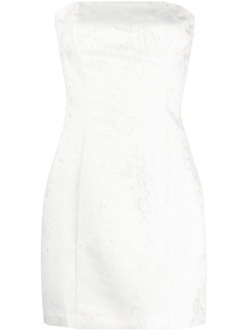 White Gabby Strapless Mini Dress