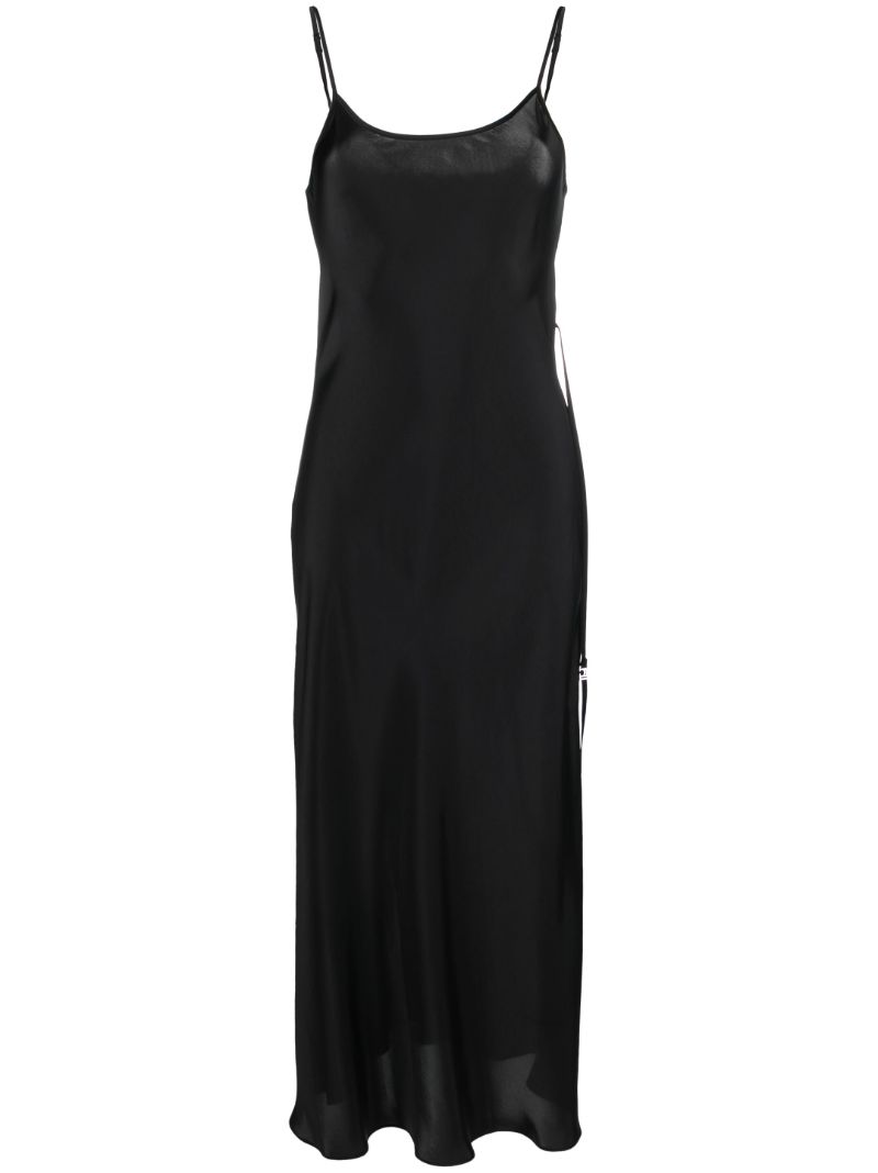 Black Two-way Slip Maxi Dress