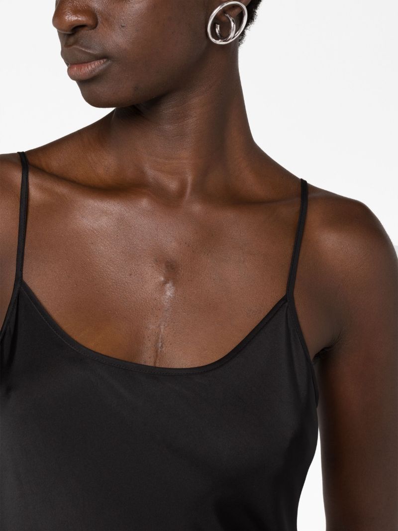 Black Two-way Slip Maxi Dress