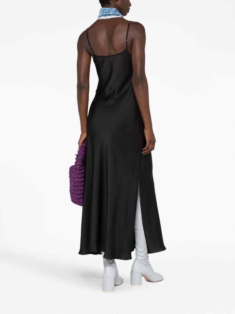 Black Two-way Slip Maxi Dress