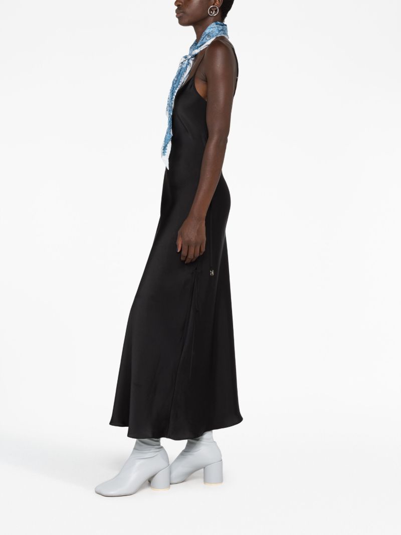 Black Two-way Slip Maxi Dress