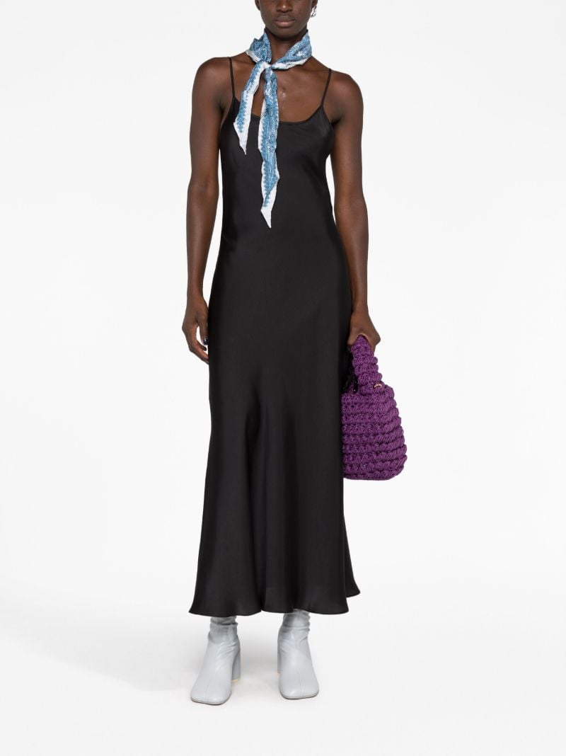 Black Two-way Slip Maxi Dress