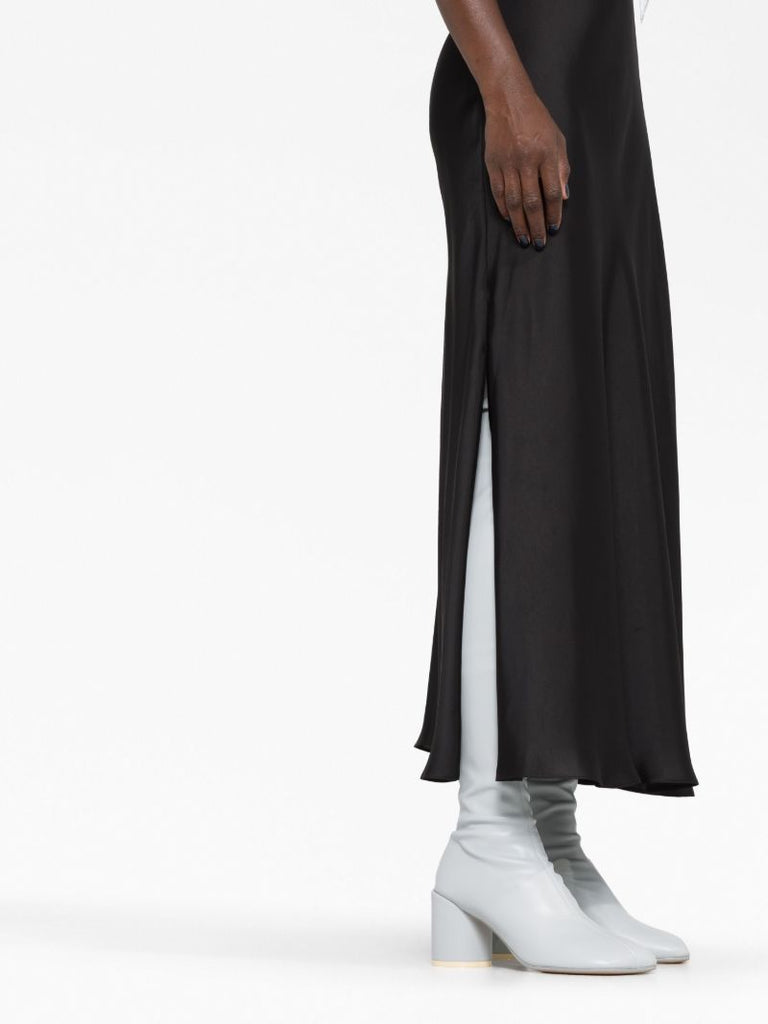 Black Two-way Slip Maxi Dress