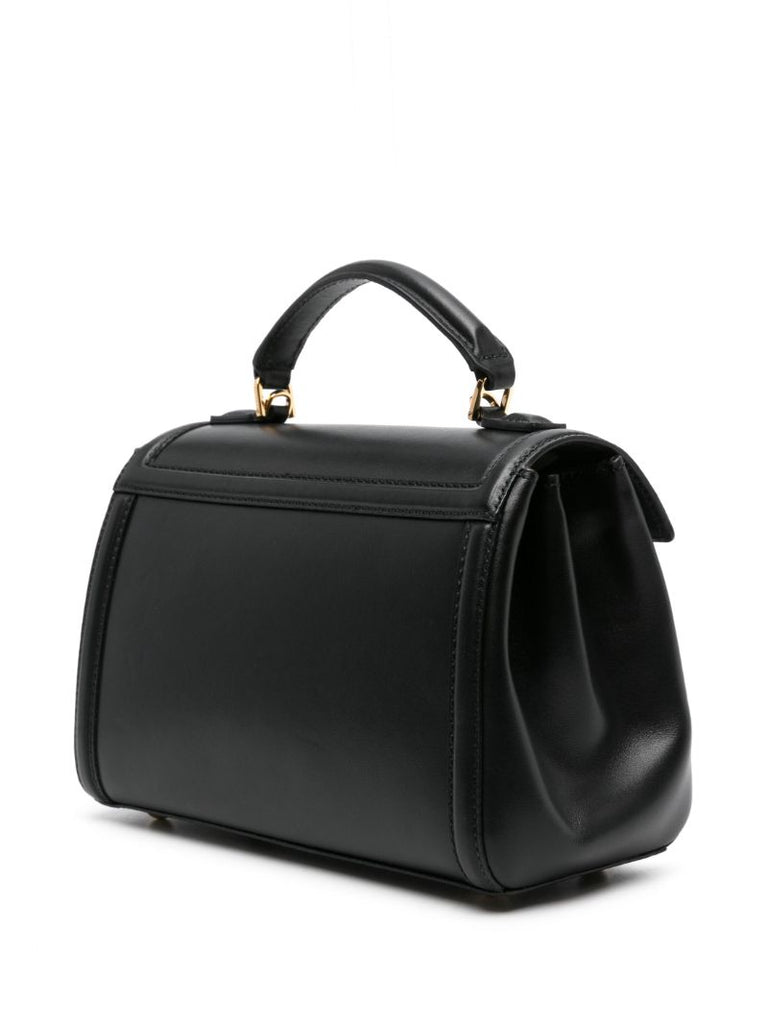 Black Paris Leather Tote Bag
