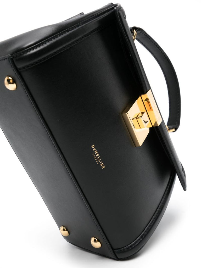 Black Paris Leather Tote Bag