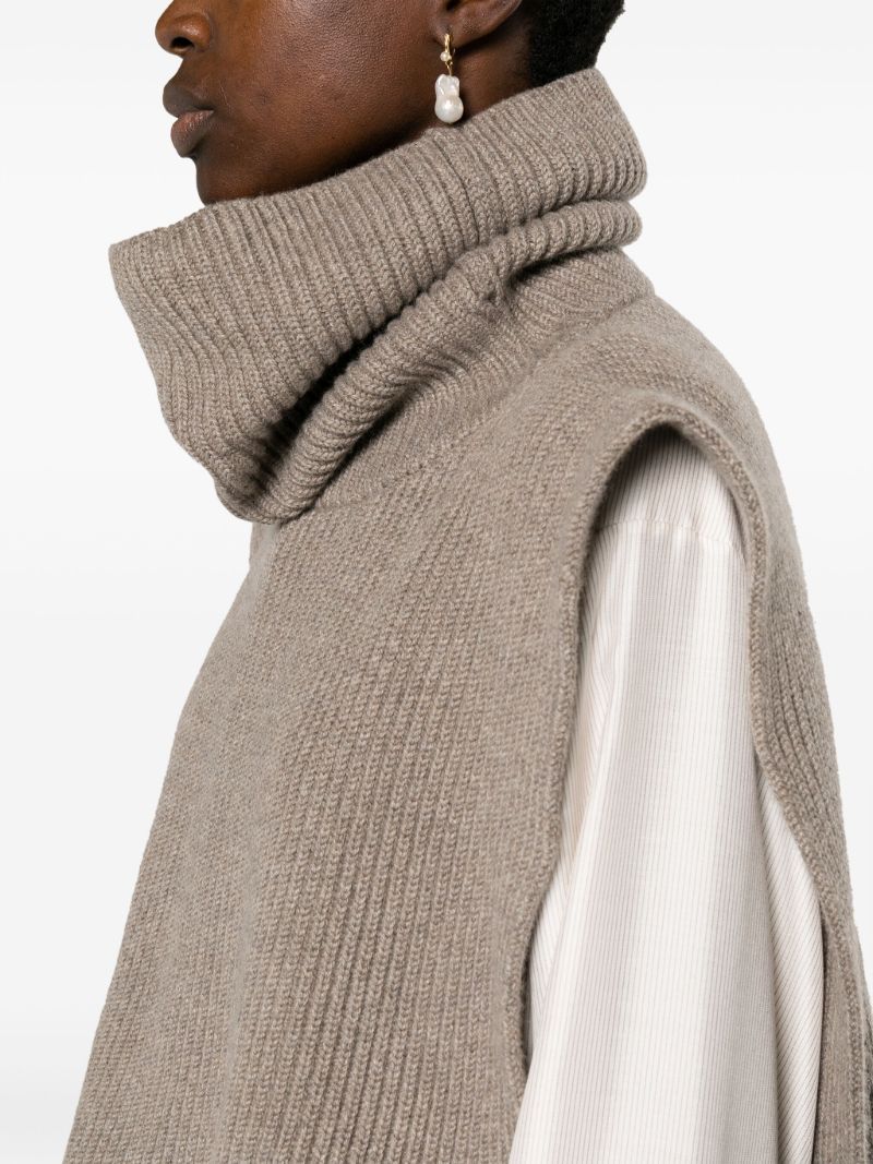 Brown Eppie Cashmere Collar