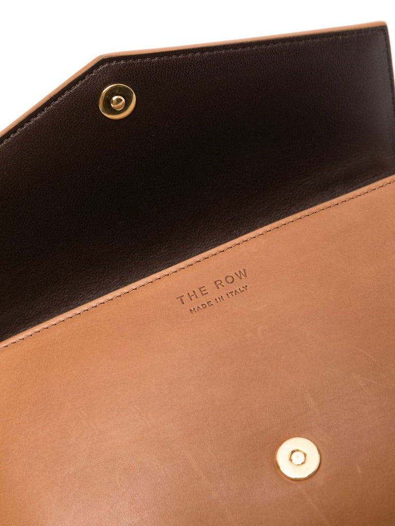 Brown Envelope Leather Crossbody Bag