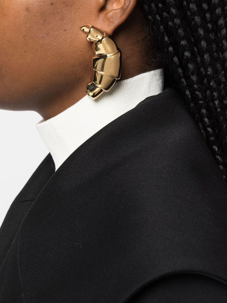 Gold-tone Les Boucles Croissant Drop Earrings