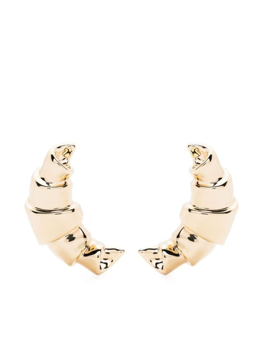 Gold-tone Les Boucles Croissant Drop Earrings
