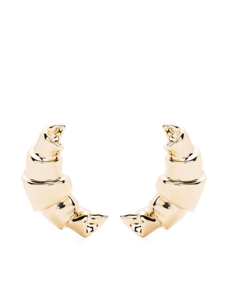 Gold-tone Les Boucles Croissant Drop Earrings