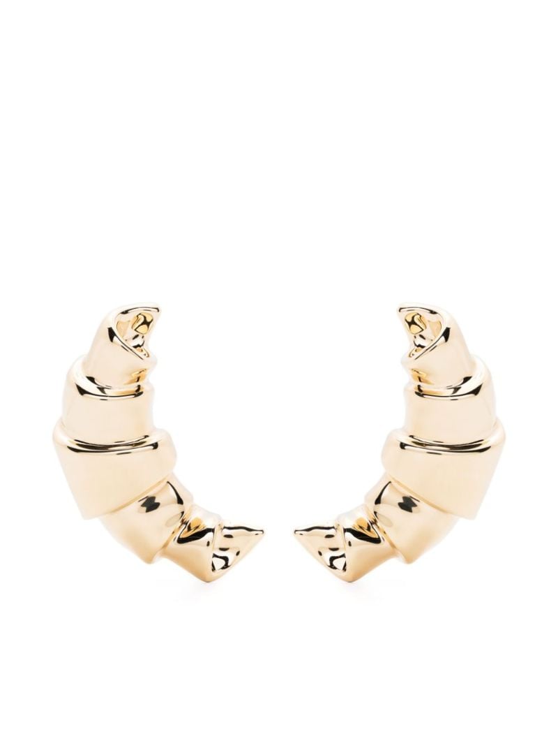 Gold-tone Les Boucles Croissant Drop Earrings