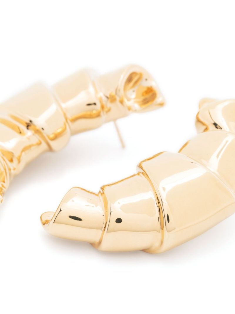 Gold-tone Les Boucles Croissant Drop Earrings