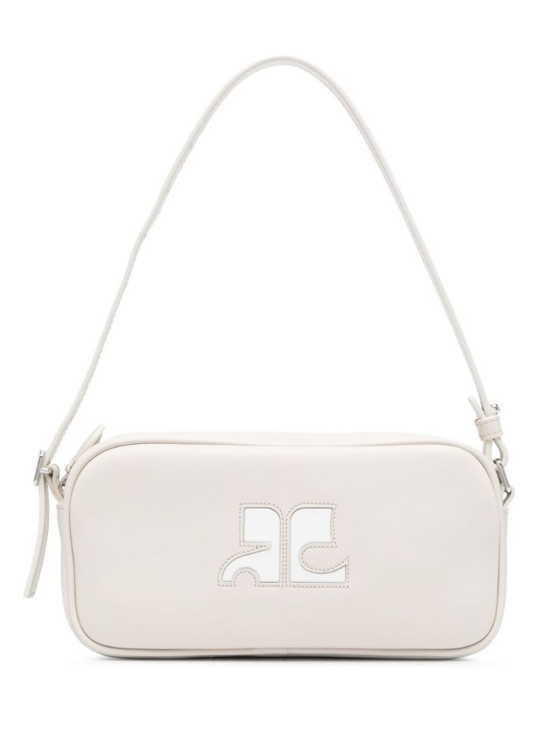 Grey RÃ_x0083_Â©Ã_x0083_Â©dition Leather Shoulder Bag