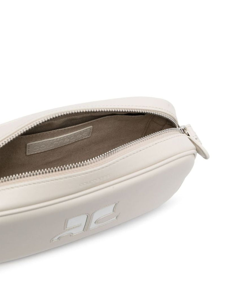 Grey RÃ_x0083_Â©Ã_x0083_Â©dition Leather Shoulder Bag