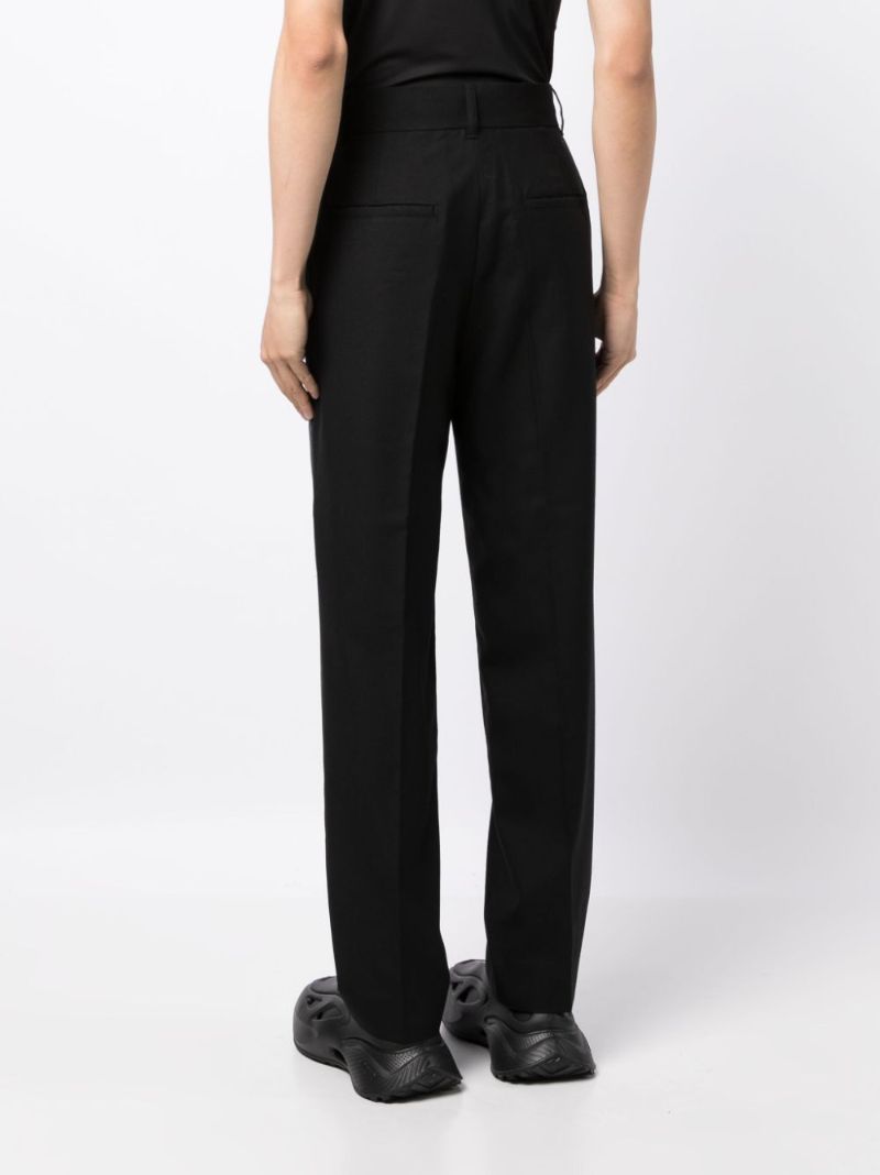 Black Mid-rise Trousers