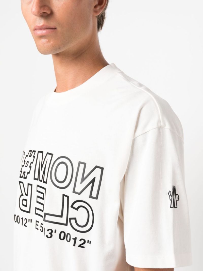 White Logo-print T-shirt