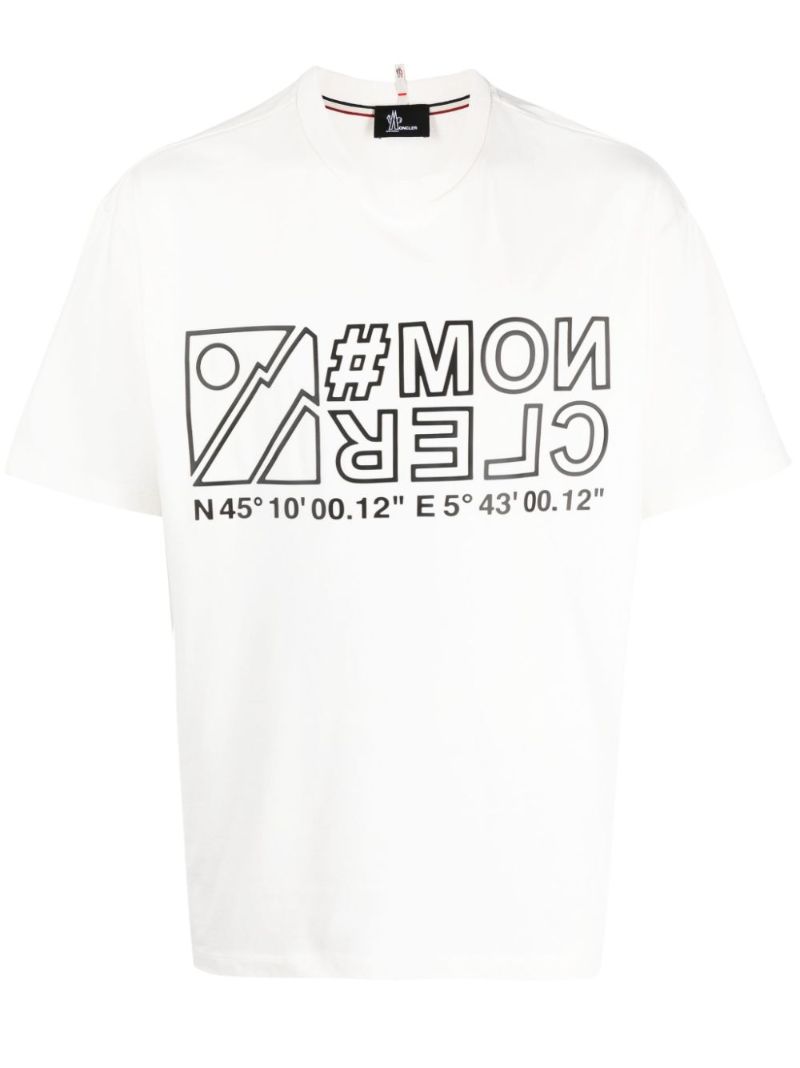 White Logo-print T-shirt