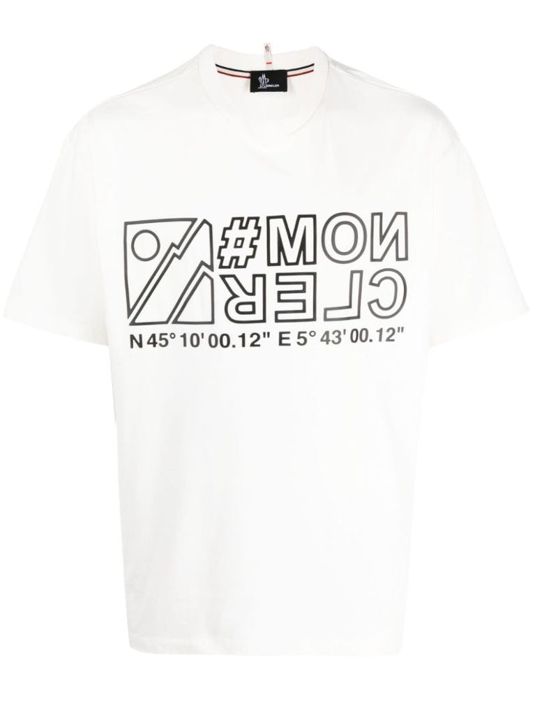 White Logo-print T-shirt