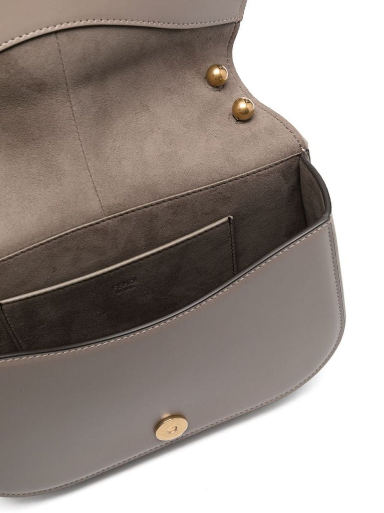 Grey CÃ¢â_x0082_¬â_x0084_¢mon Medium Leather Satchel